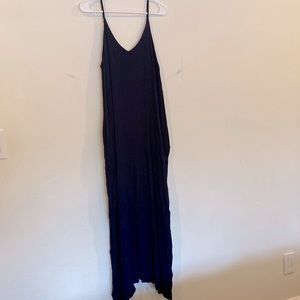 Navy blue maxi dress